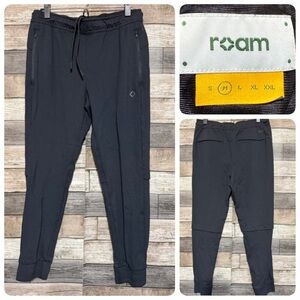 ROAM Joggers Pants Men’s M Black Tapered Vented Athleisure (Inseam 26.5)